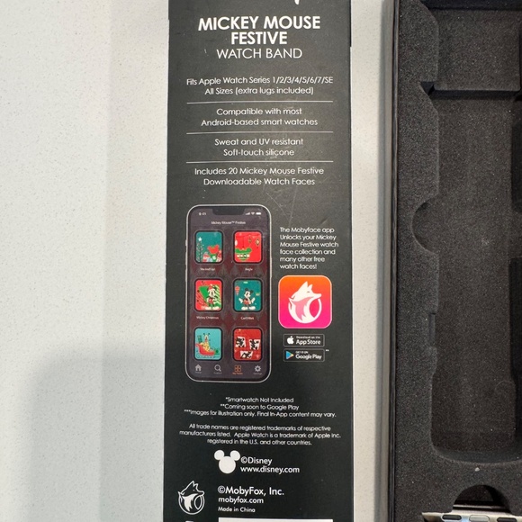 Moby Fox Disney Christmas Watch Band - Picture 5 of 6